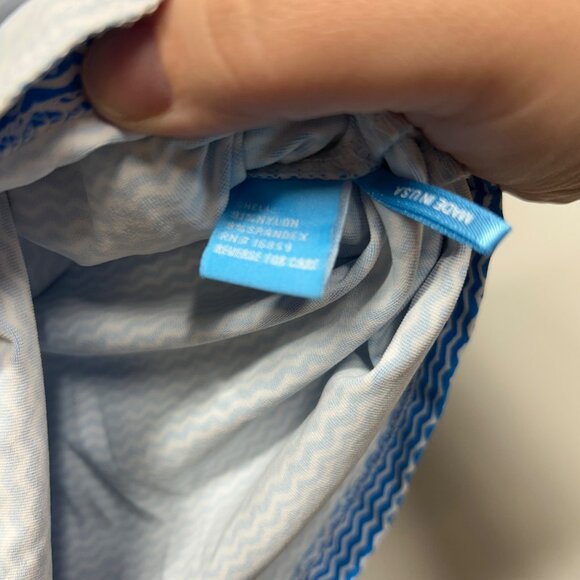 J. McLaughlin Blue White Athletic Skort With Side Pockets & Built-In Shorts  L - Picture 5 of 9